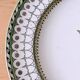 Antique round dish from Creil & Montereau, “Venetian” decor, late 19th century