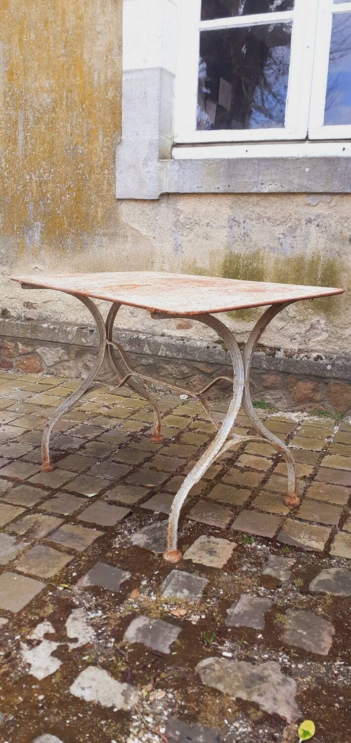 1950s metal garden table