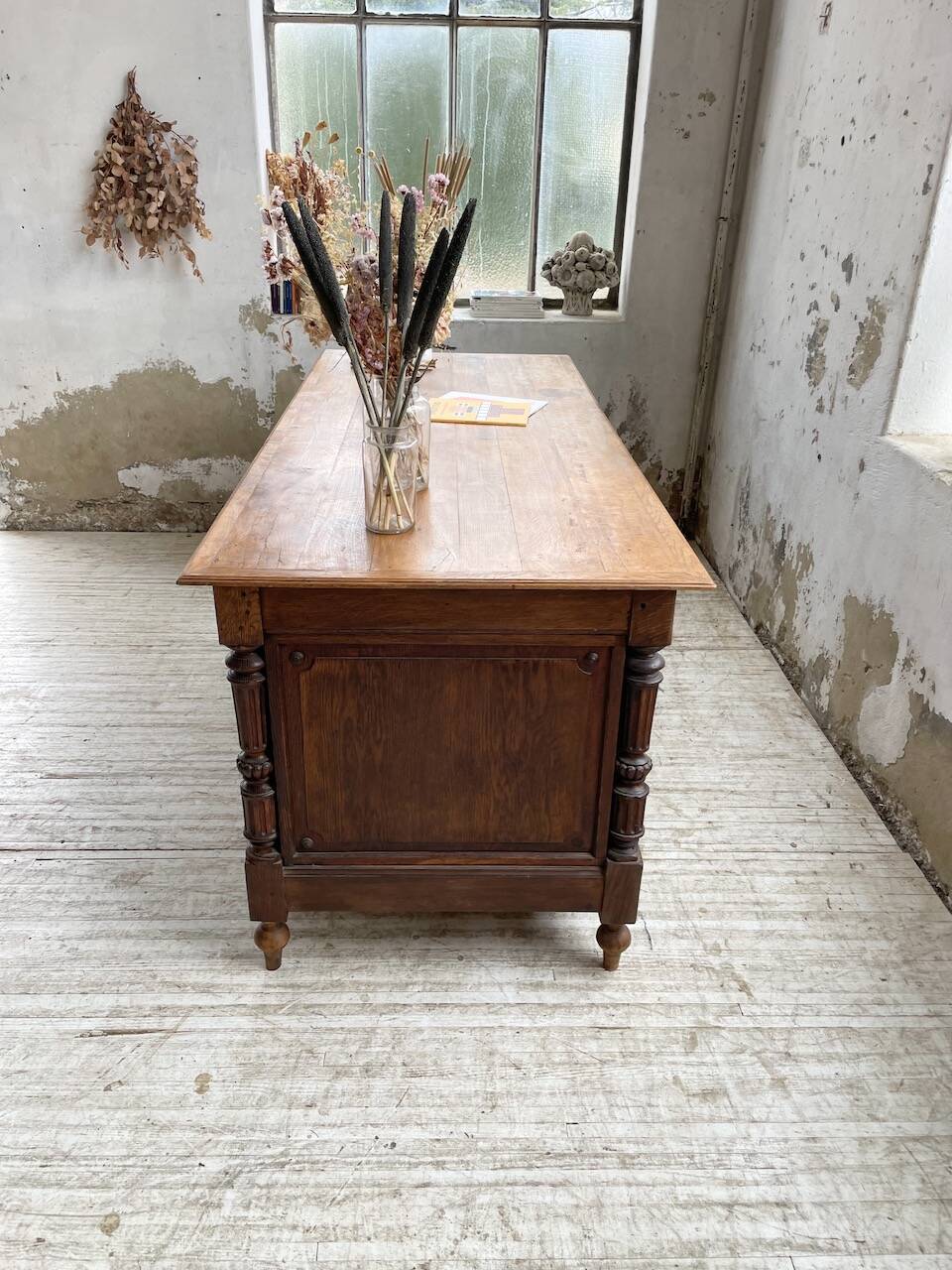 Comptoir en chêne drapier chêne 1900