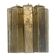Mid-Century Modern Style Fumè "Squared" Murano Glass Wall Sconce