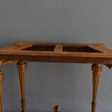 Console time XIX wood and stucco gilded Louis XVI style