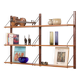 Danish vintage teak shelving unit, 1960s