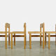 Chaises de salle à manger en pin série Trybo (4) par Edvin Helseth pour Stange Bruk, Norvège 1960