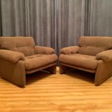 Pair of Coronado armchairs, designed by Tobia Scarpa, C&B Italia, 1960s