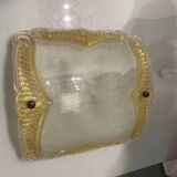 Large Murano Glass Sconces/ Flushmounts Set of 2