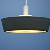 Dutch pendant light in black by Niek Hiemstra for Evolux, 1960s