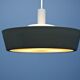 Dutch pendant light in black by Niek Hiemstra for Evolux, 1960s