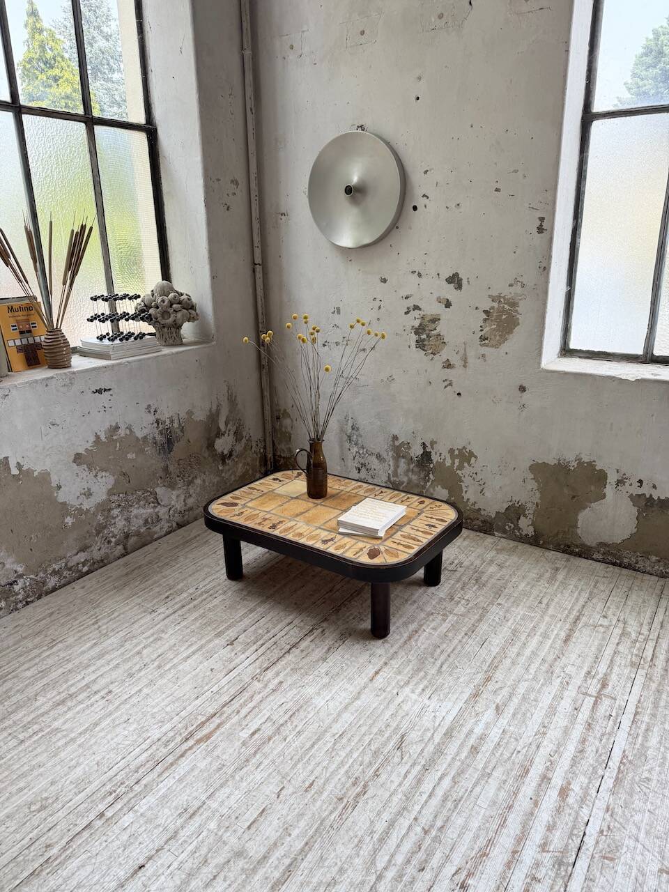 Capron “herbarium” oval coffee table