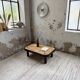 Table basse Capron « herbier » ovale