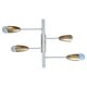 Pair of Midcentury Wall or Ceiling Lamps, Flush Mounts, Stilnovo Style, 1960s