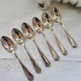 6 small silver-plated Boulenger spoons