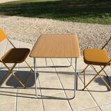 Lafuma foldable camping chair duo from the 50s/60s