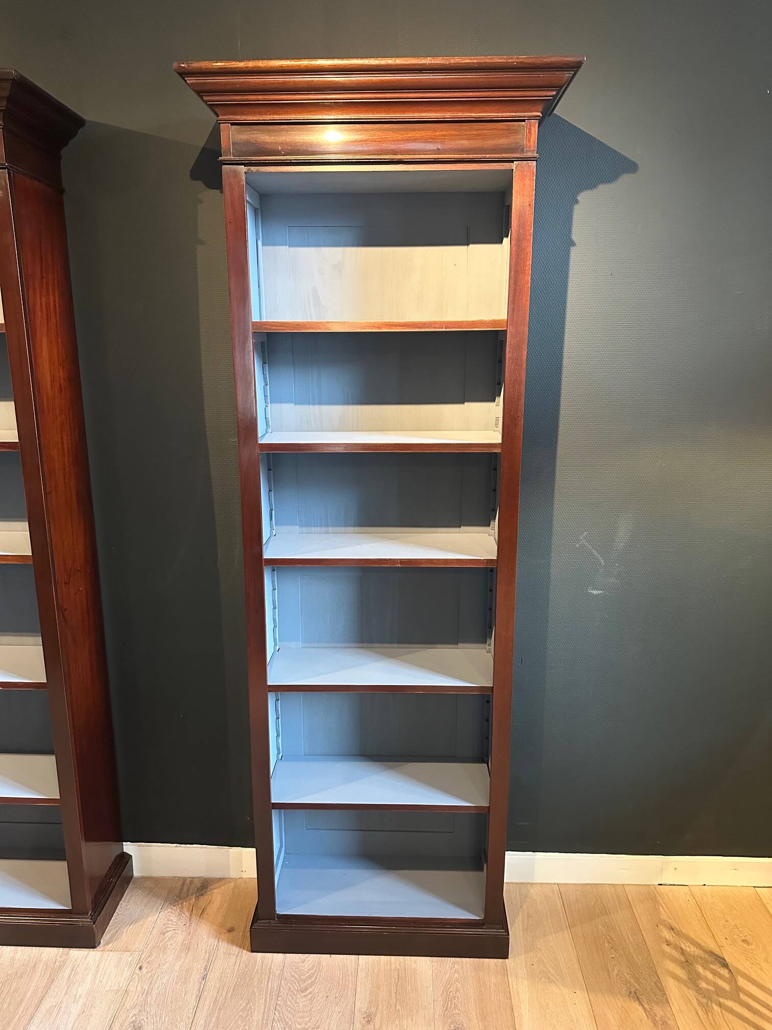 Set of 2 open bookcases