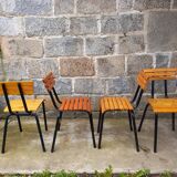Slatted chairs 50s