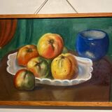 Still life with fruit signed J de Sereys and dated 1974