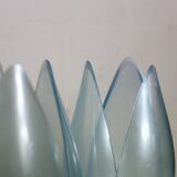 Pair of Blue Lamps edited by Rougier, France, circa 1970