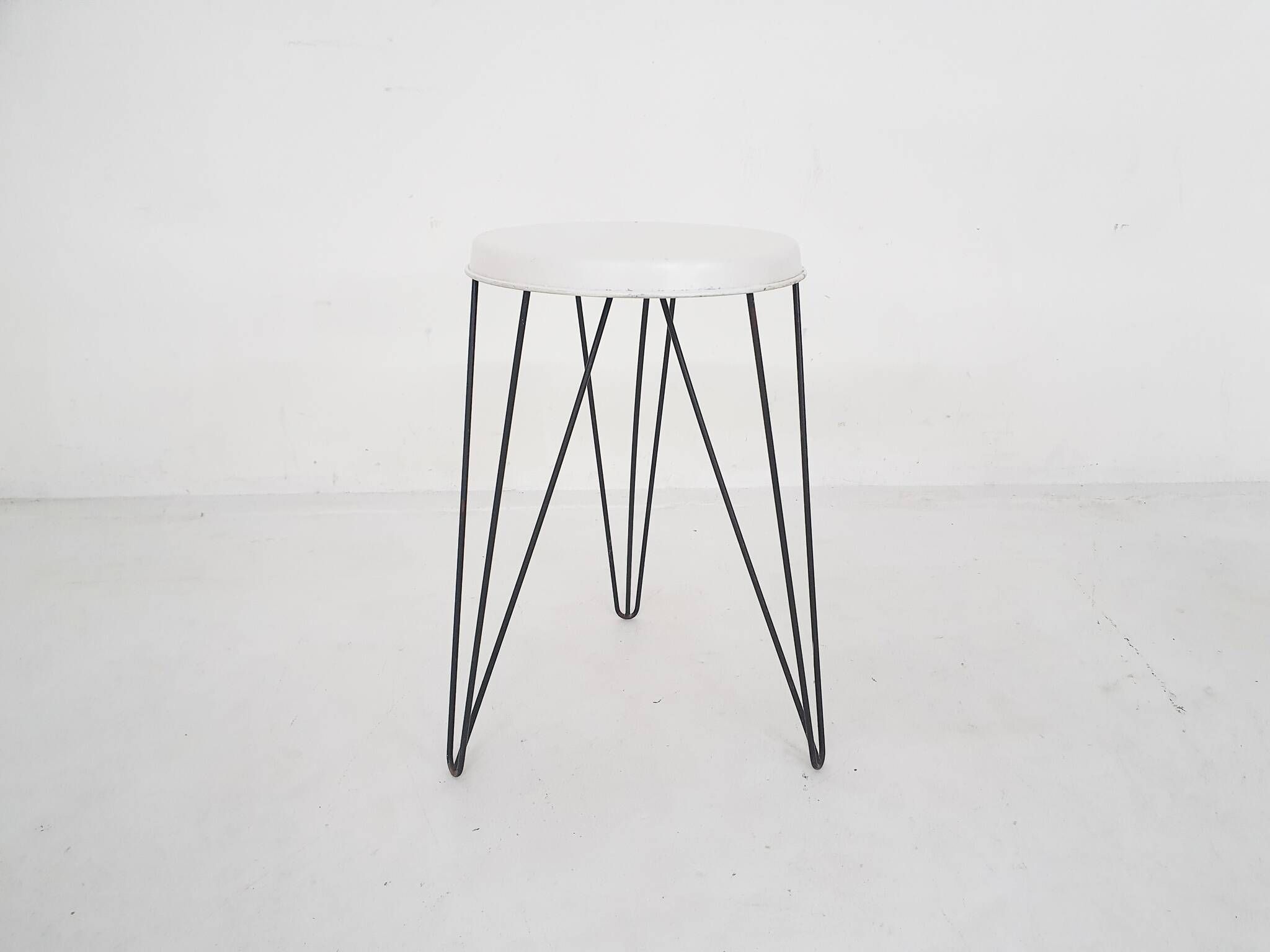 Tjerk Reijenga for Pilastro metal stool, The Netherlands 1966