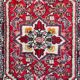 Old Persian carpet of Hamadan 75x119 cm