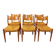 Set of 6 vintage teak Danish rope chairs Gessef Consorzio Sedie Friuli