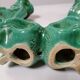 Pair of ceramic candle holders