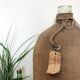 Big demijohn with burlap