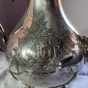 Shaw & Fisher - Sheffield (silver plated) English teapot, 19th century