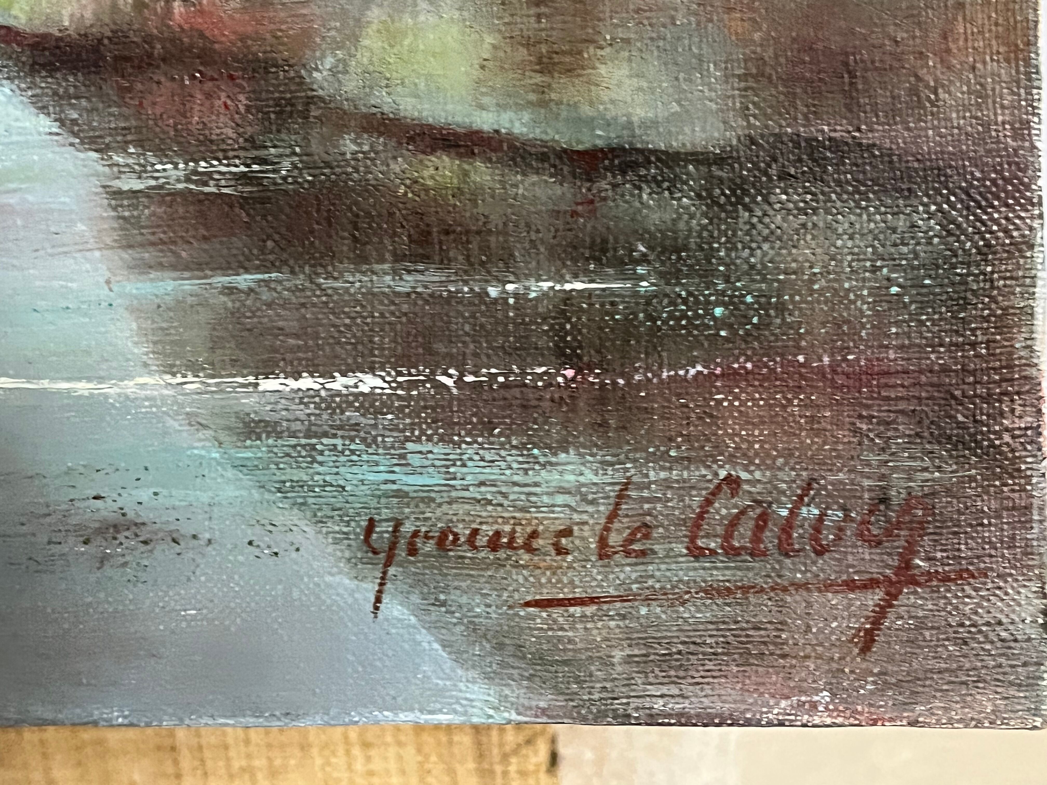 Tableau peinture à l’huile Brignogan signé