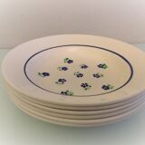Six assiettes creuses decor Claudius des faienceries de Badonviller, années 50/60