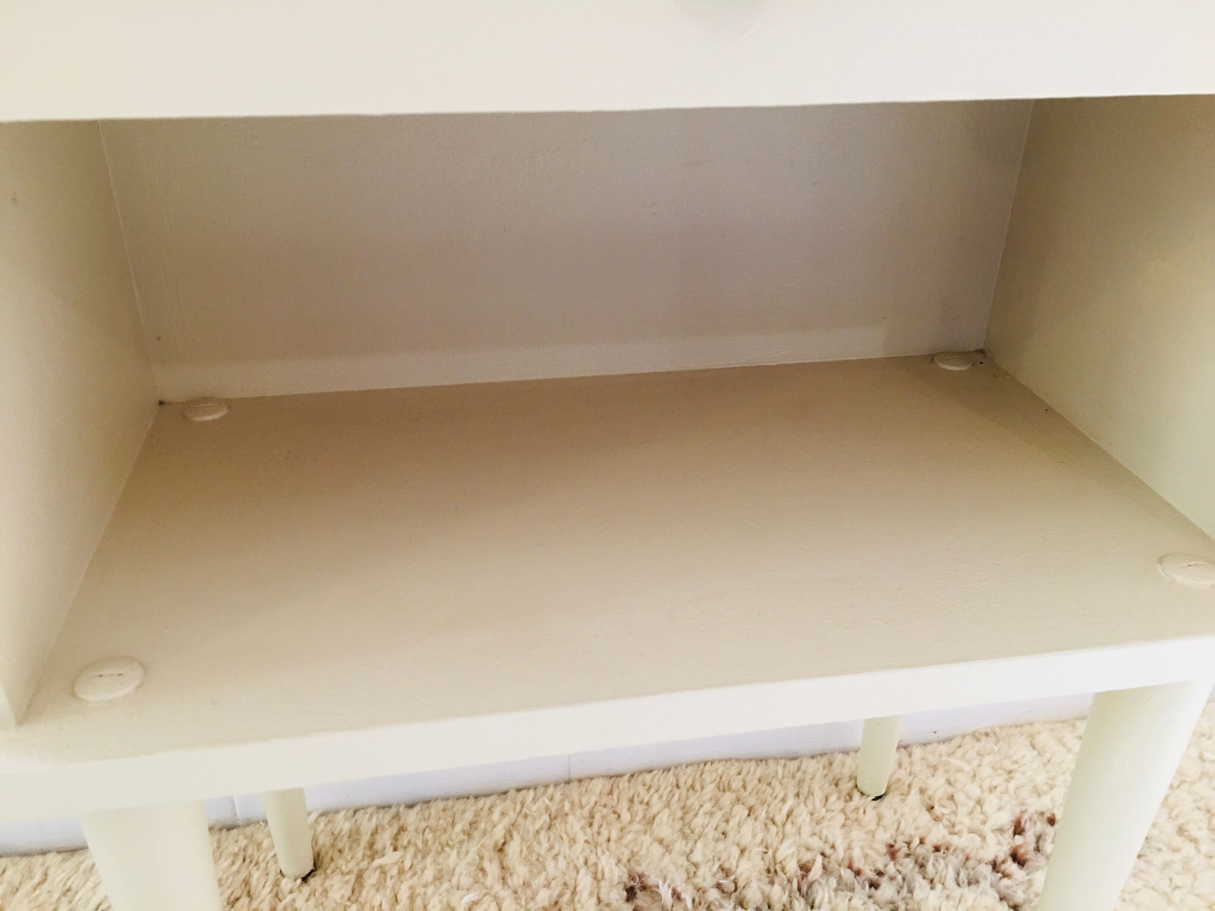 Chevet en bois beige vintage