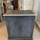Antique professional furniture in patinated wood with 3 administration locker drawers