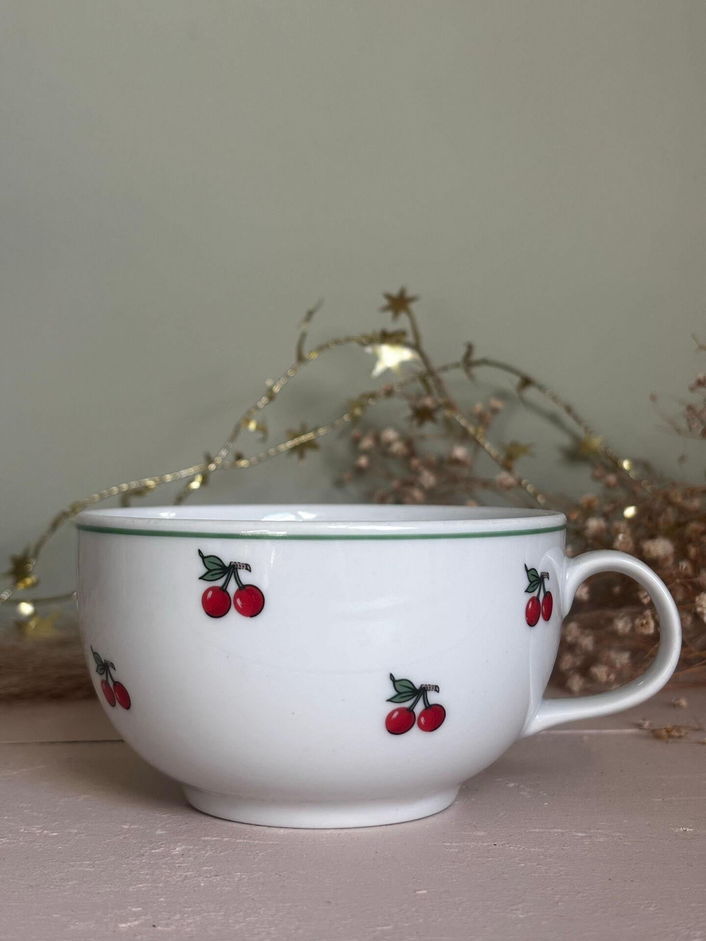 Tasse en porcelaine Tables & couleurs cerises