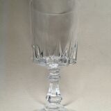 Set of 8 crystal wine glasses