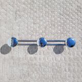 Vintage chrome 3-door coat rack