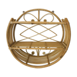 Vintage rattan shelf