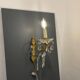 Brass Crystal Sconces Set of 2 1950’s