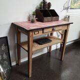 Small Vintage Workshop Table - Console Table