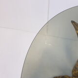 Bronze coffee table golden 1970