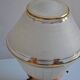 Art Deco table lamp with granite glass globe