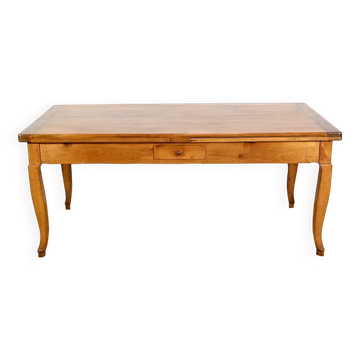Regional Cherry Wood Table, Louis XV style – Mid-19th century