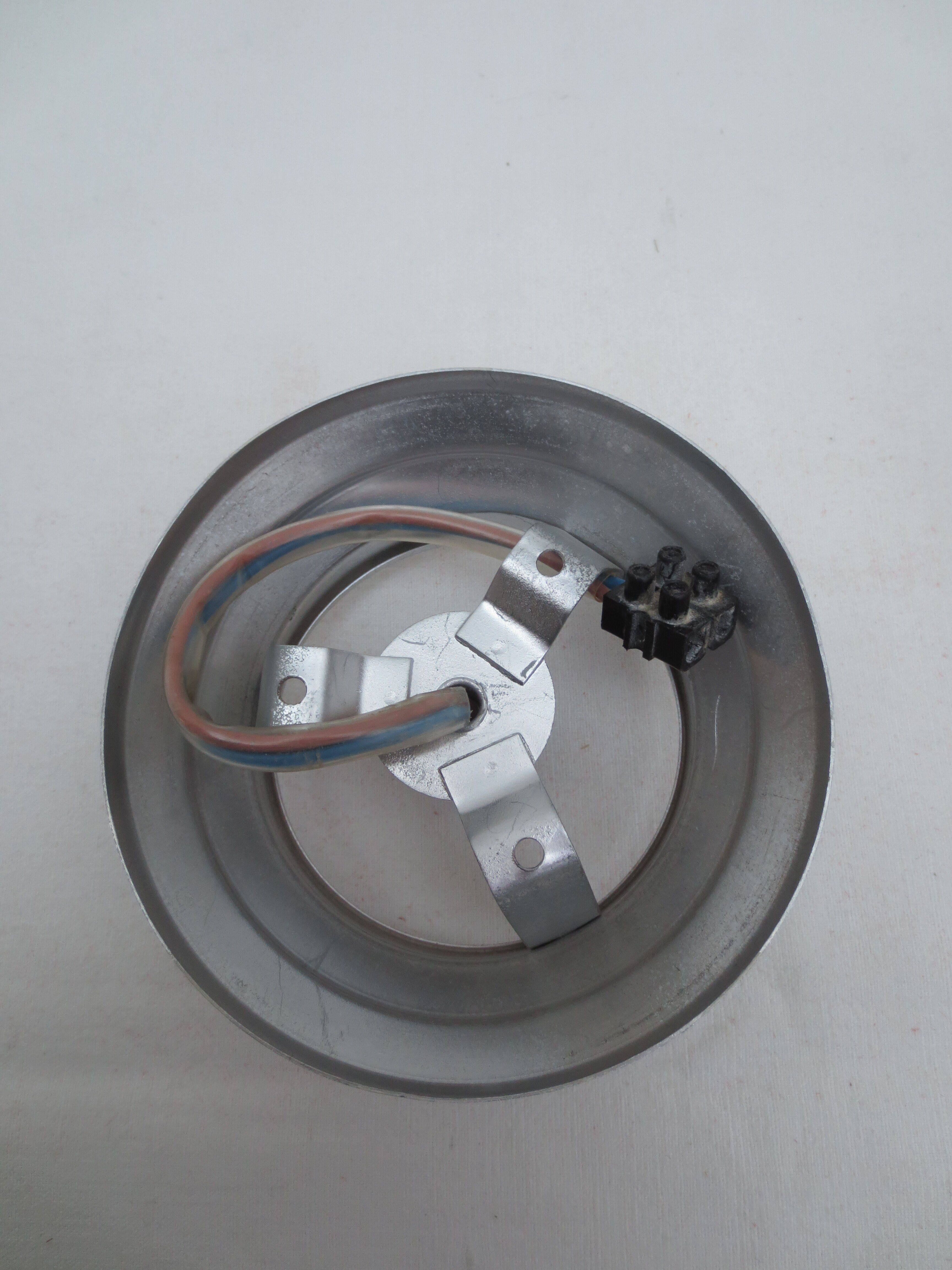 Old wall or ceiling wall lamp, white opal globe