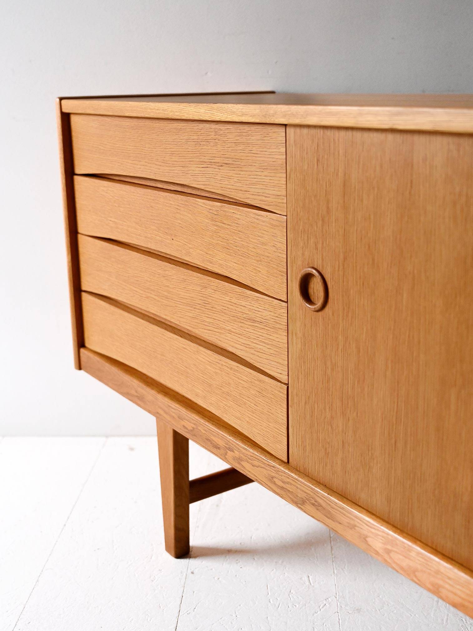 Swedish “Ulvo” Oak Sideboard by Erik Wørts for IKEA, 1960s