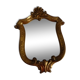 Miroir lyre doré