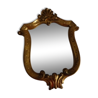 Golden lyre mirror