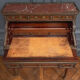 Mahogany cylinder desk nineteenth style Louis XVI red marble