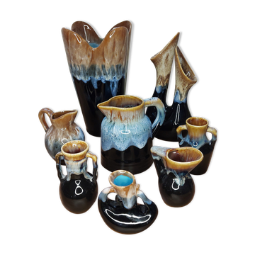 Assortiment pot pichet en grès