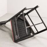 Giorgetti Italian Design High Back Dining Chairs with Pink Upholstery 1980s