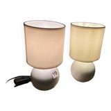 Pair of bedside lamps