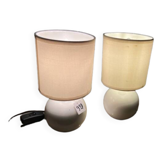 Pair of bedside lamps