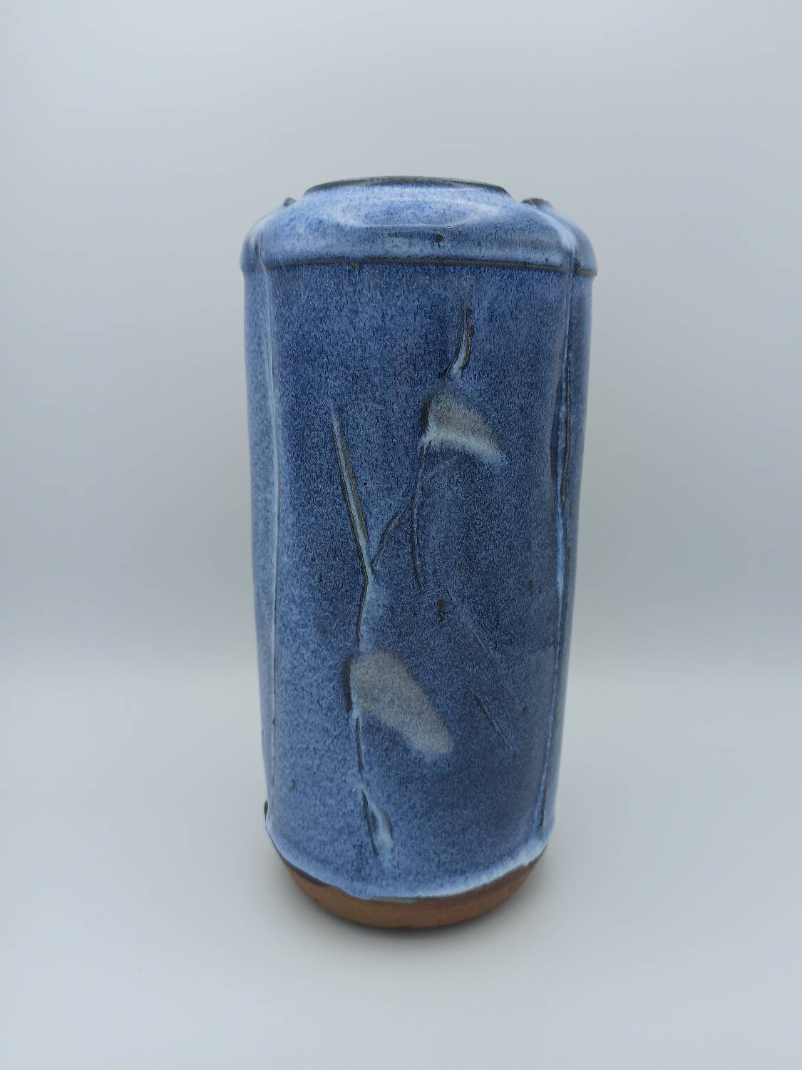 ​vase vintage en grès émaillé - bernard dal magro - céramique d'art