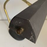 Vintage 1960s black and gold Aluminor banker's desk lamp - 45cm